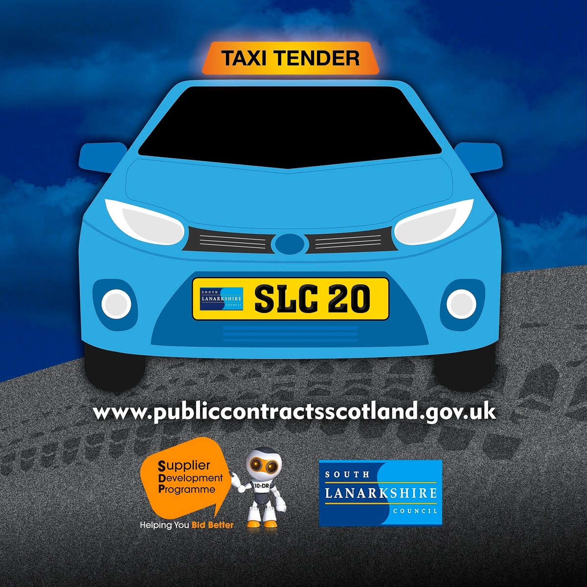 SouthLanCouncil's tweet photo. Calling all taxi and minibus drivers! Our tender for passenger transport services closes on 21 February. The new framework will be in place for up to four years, covering all Council transport contracts, apply at Public Contracts Scotland https://t.co/MdWmMhUIJe https://t.co/0qvuC81HXu