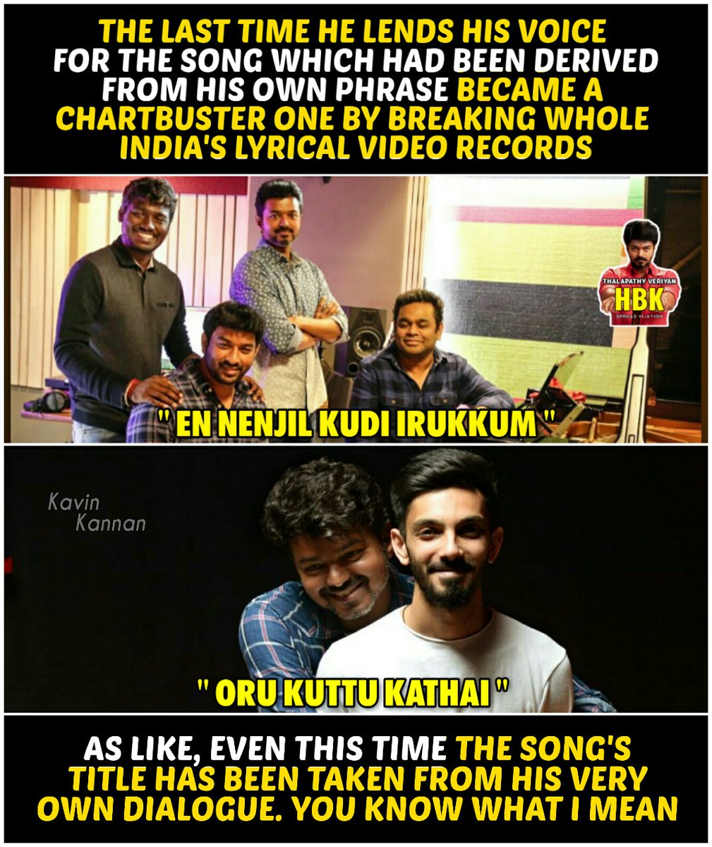 HBK_Memes's tweet image. This will be a chartbuster song to start this new decade with our #ThalapathyVIJAY ! @actorvijay and @anirudhofficial, let&apos;s recreate the wonder that created by #SelfiePulla 😍❤🔥

#Master #OruKuttiKathai ✨