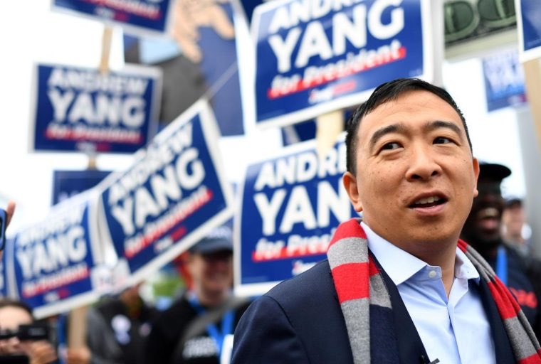  boom andrew yang, former tech executive; dropped out february 11th, 2020