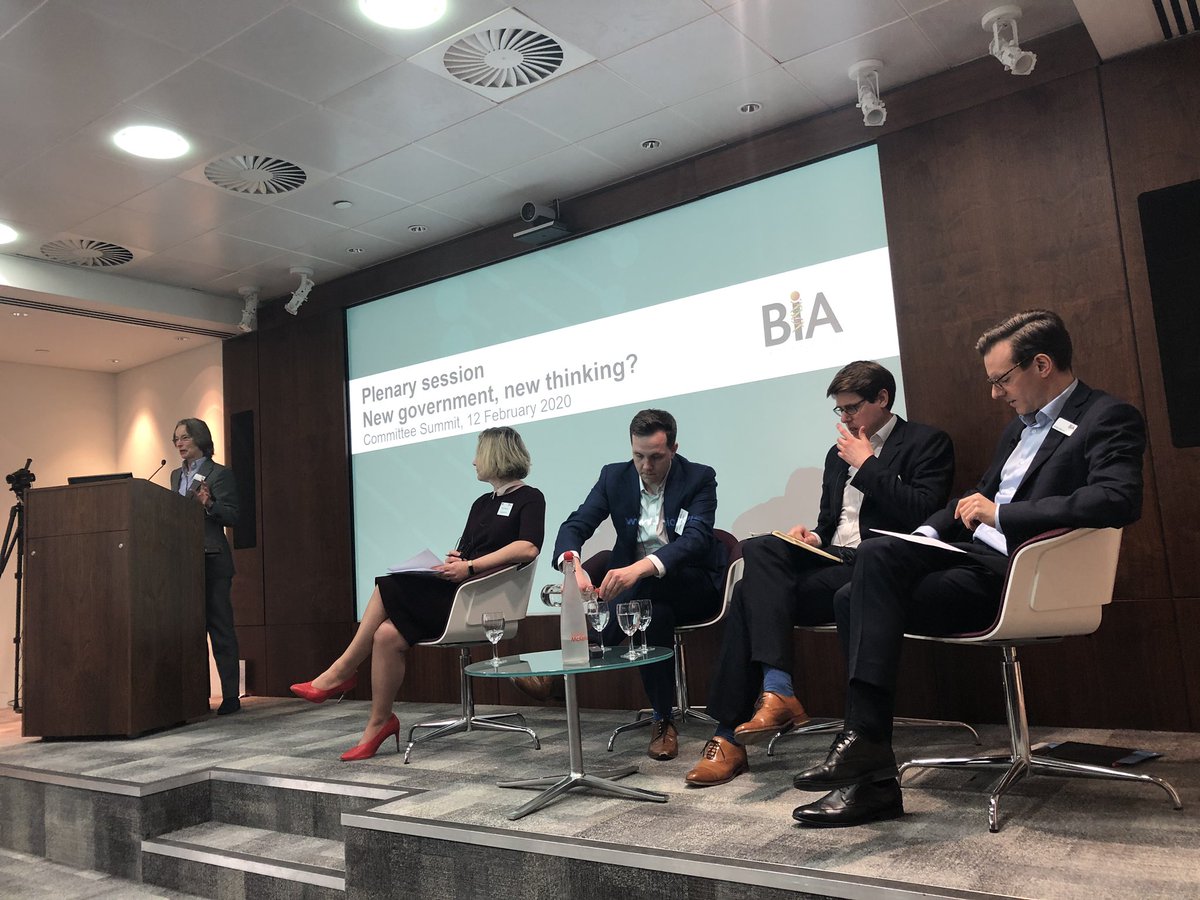 Delegates at #BIACommitteeSummit are now hearing from BIA’s @DrMartinTurner, @weterpasson, and Michael Warren in a panel session chaired by @gabyhinsliff on the current and future political landscape for UK #biotech.