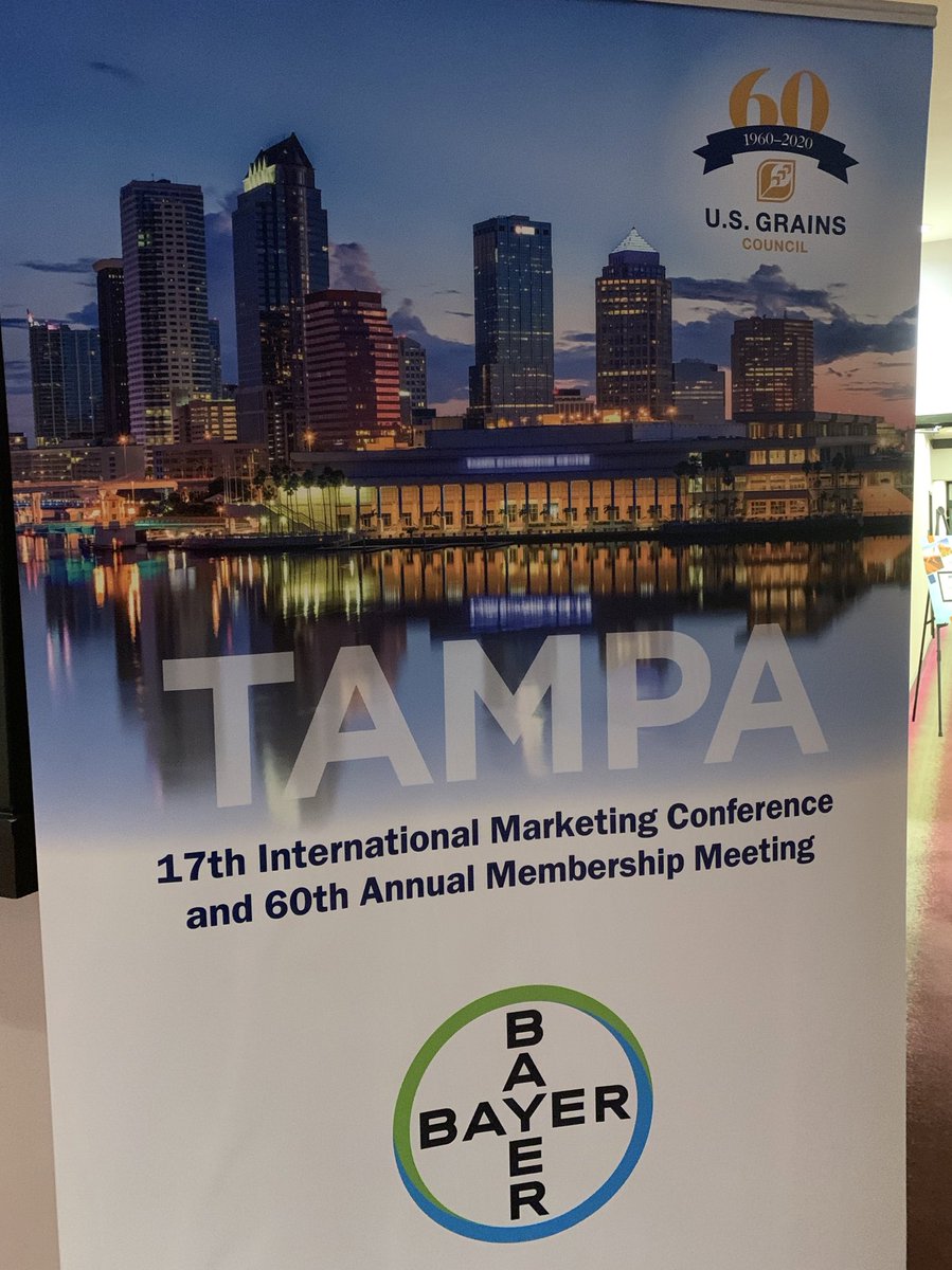 ms4cy's tweet image. Excited to be at #grains20 this week to continue conversations on expanding and growing the exporting of US grain.

And thank you to @usgc for the opportunity for @Bayer4CropsUS to partner with you.