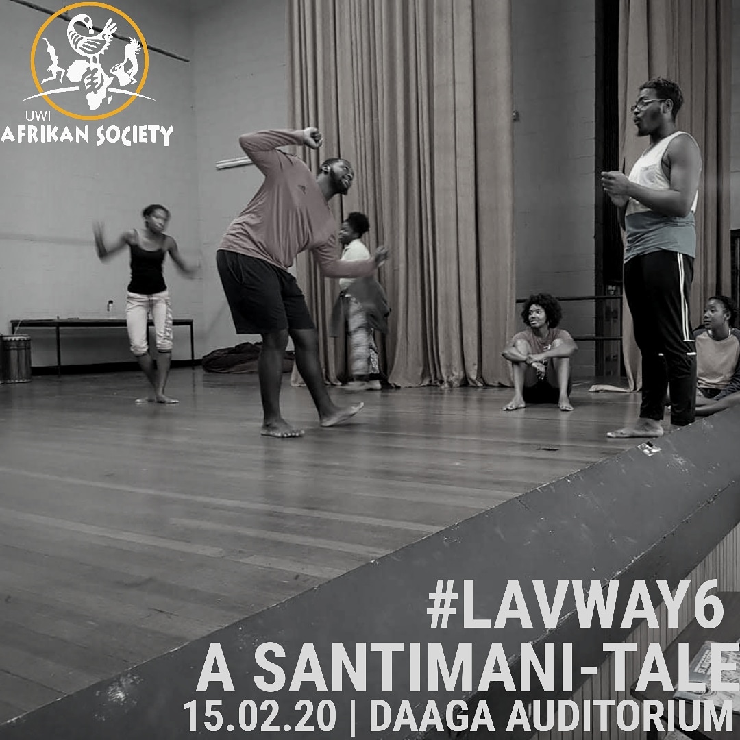 UWIAfrikanSoci's tweet photo. *A SANTIMANI-TALE* 🎭🎶🥁💃
. 🗓-Feb 15th 2020
.
.
🕡- 6:30 pm
.
.
📍-Daaga Auditorium, UWI
.
.
💰-$100 .
.
Tickets  are  available, message us to get yours!!! You dont want to miss this opportunity.
.
.
#LAVWAY6 #ASANTIMANITALE
#UWIAFRIKANSOCIETY https://t.co/6FBUefq2Iv
