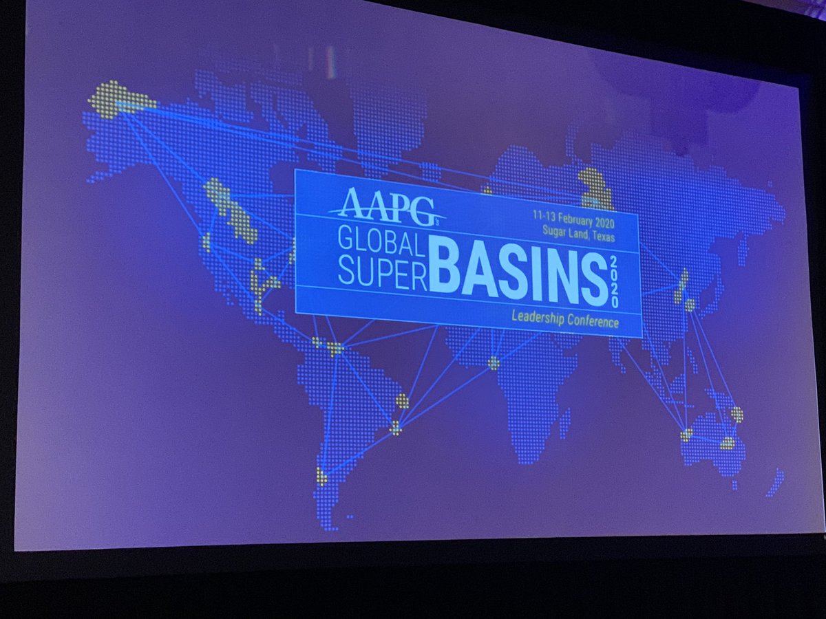 RT AAPGPresident: Super Basin 2020 is about to start. Great program!