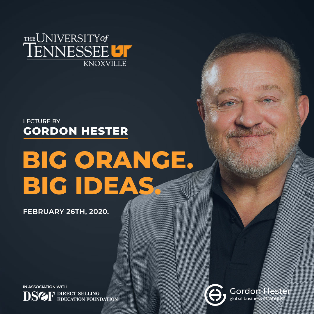 I am excited to be teaching classes later this month (February 26th) at the University of Tennessee for the Direct Selling Education Foundation (#DSEF). It's such an honor to have the opportunity to teach our next generation leaders more about #directselling and #networkmarketing