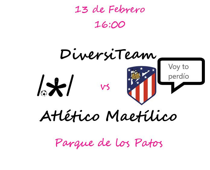 DiversiTeamFC's tweet photo. Y aprovechos para informaros que mañana SE JUEGA 💪

El equipo buscará seguir escalando por la PARED DEL ÉXITO como si de una COLONIA DE ORUGAS🐛 se tratara: LENTOS pero MUY UNIDOS👩‍👩‍👦‍👦 https://t.co/y0T37jcbt9