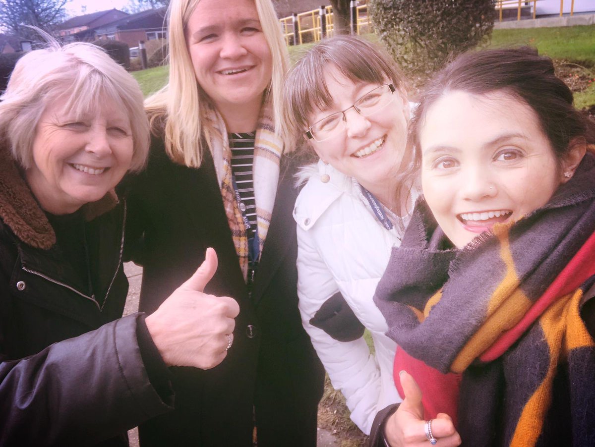 Braving the cold today was these ladies on the Wednesday Well Being Walk at Highbury 🚶🏼🚶🏼‍♀️🚶🏼well done everyone @MHSOPNottsHC @CountyDos #whatmatterstome #WellbeingWednesday #highburymile