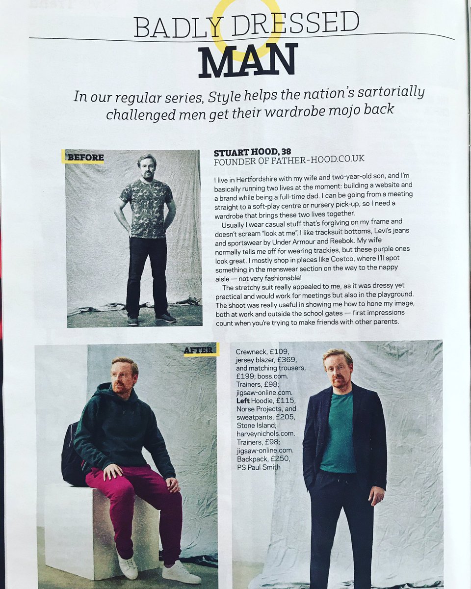 fatherhoodcouk's tweet image. Can’t believe I missed the 1 year anniversary of my fashion game being named and shamed in the Sunday Times Style 🤣. #dadblogger #dadfashion