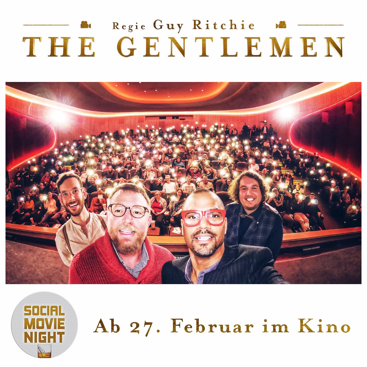 LADIES and GENTLEMEN: Wir präsentierten #thegentlemen bei der #socialmovienight und als Überraschungsgast <a href="/realguyritchie/">Guy Ritchie</a> 👌😎
#socialmovienightselfie  by <a href="/PatriceBerlin/">Patrice Bouedibela</a> ❤️ #guyritchie