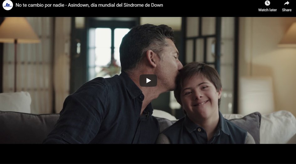 DSAgeing's tweet image. ”No te cambio por nadie”
Las familias de @ASINDOWN se sinceran y comparten las dificultades a las que se enfrentan, pero sobre todo como descubren el valor y la belleza de sus hijos e hijas.

bit.ly/38gPEnn

#DíaMundialdelSíndromedeDown
#Notecambiopornadie #SindromeDown