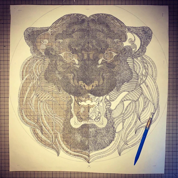 進捗Today's papercuttingwork.If you want to see the completed form of this work, please follow me.#art #papercuttingart #切り絵 #illustration #イラスト #artist #artwork #japan #photo #photooftheday #photography  #虎 #トラ #tiger 