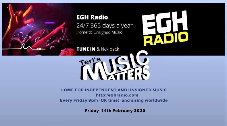 ∞ Friday 14th Feb ∞
Tune in to <a href="/EGHRadio/">EGH Radio</a> 9pmUK, enjoy the fresh unique sound on Teri's #MusicMatters
🎧eghradio.com/player_stream/ 
feat
<a href="/2amOrchestra/">2 a.m. Orchestra</a>
<a href="/PompadourBand/">Pompadour</a>
<a href="/alltheseyearsuk/">All These Years</a>
<a href="/highvisionsuk/">High Visions</a>
<a href="/SalvationJayne/">Salvation Jayne</a>
+more 
#NewMusicAlert #EGHRadio
Details: facebook.com/MusicMattersWi…