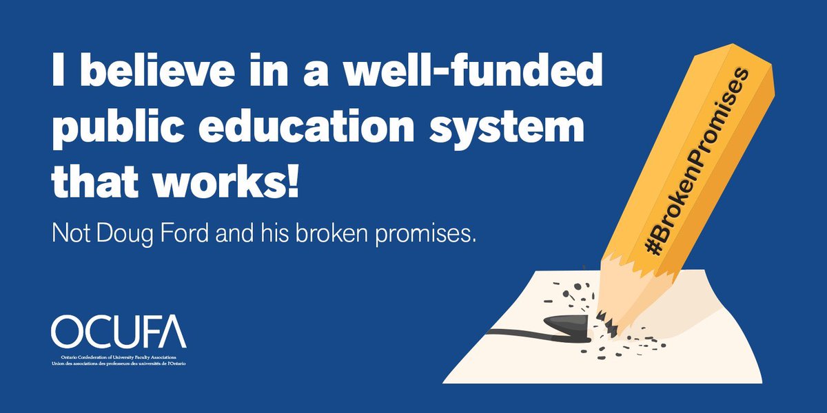 While elementary educators are on #ETFOstrike lines we add our voice to say we believe in and will always stand up for publicly funded education. 

Contract Faculty in PSE and educators need good, stable jobs not more #BrokenPromises from the Ford government! #onpoli