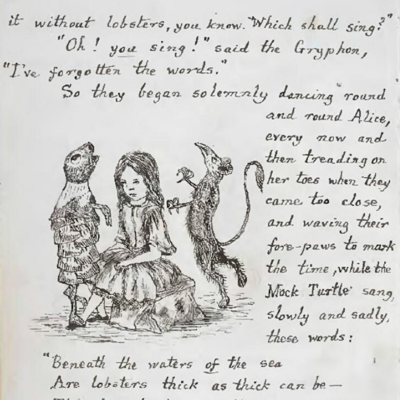 OperaKidsCanada's tweet photo. 2/2
In November 1864, Carroll presented #Alice with a handwritten copy of "Alice's Adventures Underground". These are images from that book.
As we lead up to opening night on April 30, join us for #WednesdayinWonderland!
#AliceinWonderland #opera #choir #CCOC1920 #CCOCAlice https://t.co/P1fsIiEdNw