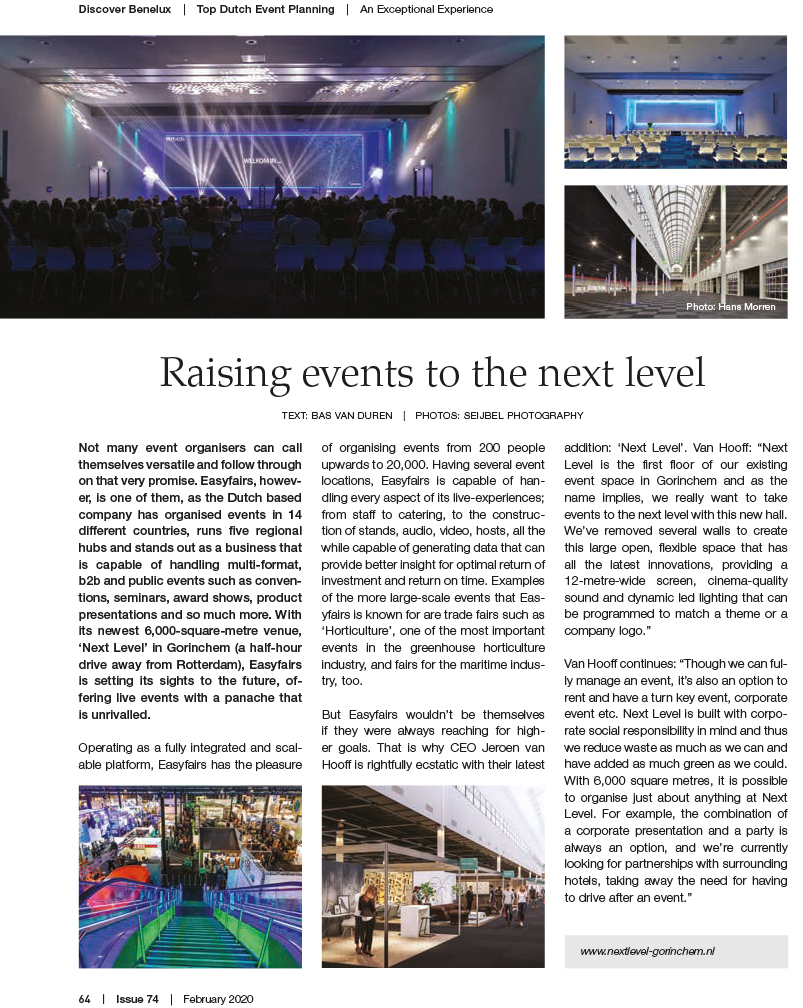 Easyfairs Nederland (@easyfairsnl) on Twitter photo In <a href="/DiscoverBenelux/">Discover Benelux</a> is een artikel te lezen over Next Level. Onze nieuwe beurshal met congreszalen in #Gorinchem kan o.a. ingezet worden voor en door kleinschalige beursorganisatoren die niet direct een volledig beursgebouw hoeven af te huren. Zie artikel: lnkd.in/dvEsrFh In <a href="/DiscoverBenelux/">Discover Benelux</a> is een artikel te lezen over Next Level. Onze nieuwe beurshal met congreszalen in #Gorinchem kan o.a. ingezet worden voor en door kleinschalige beursorganisatoren die niet direct een volledig beursgebouw hoeven af te huren. Zie artikel: lnkd.in/dvEsrFh