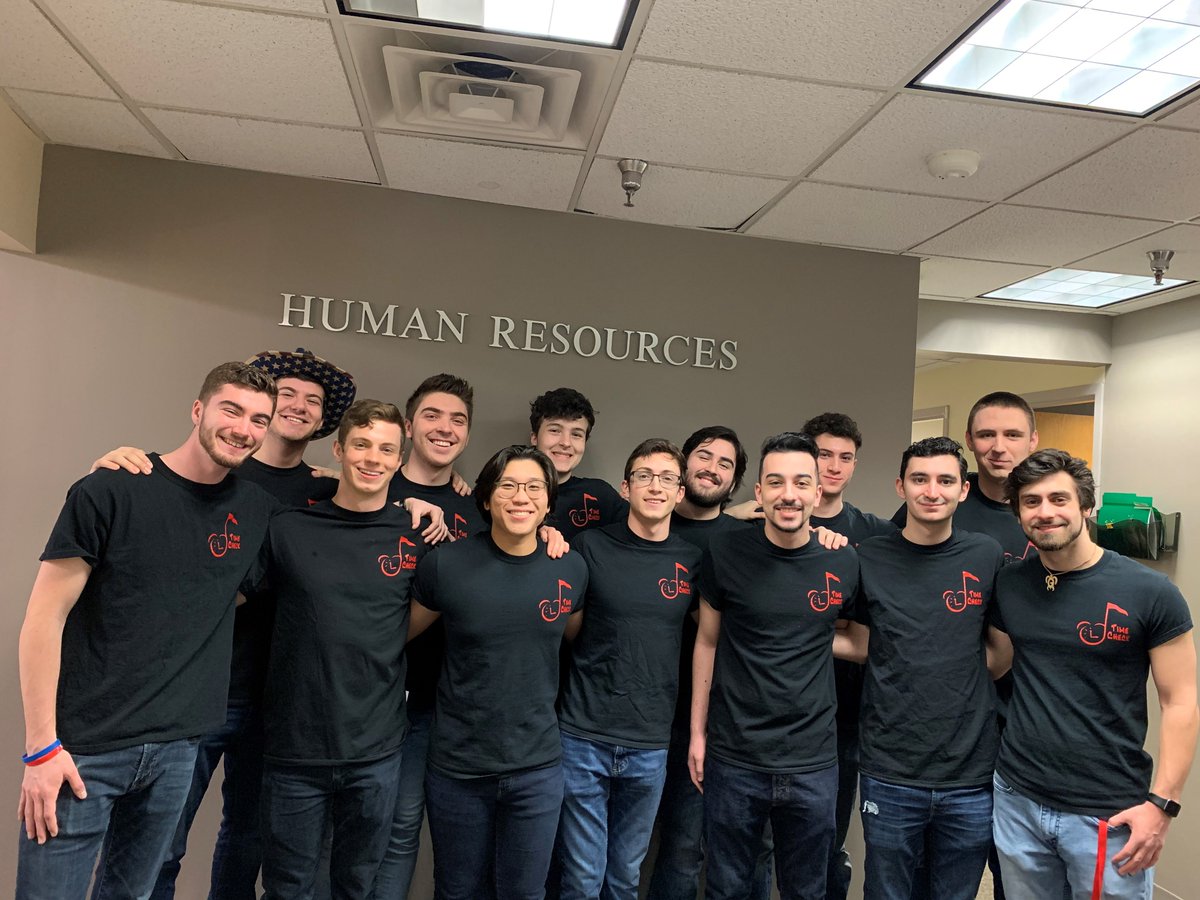 WorkingatMarist's tweet photo. Time Check, one of Marist’s a cappella groups, paid a visit to the Office of Human Resources yesterday to celebrate Valentine’s Day coming up this week. One of the best perks of working at Marist is interacting with our wonderful students! https://t.co/ezgCgdP22p