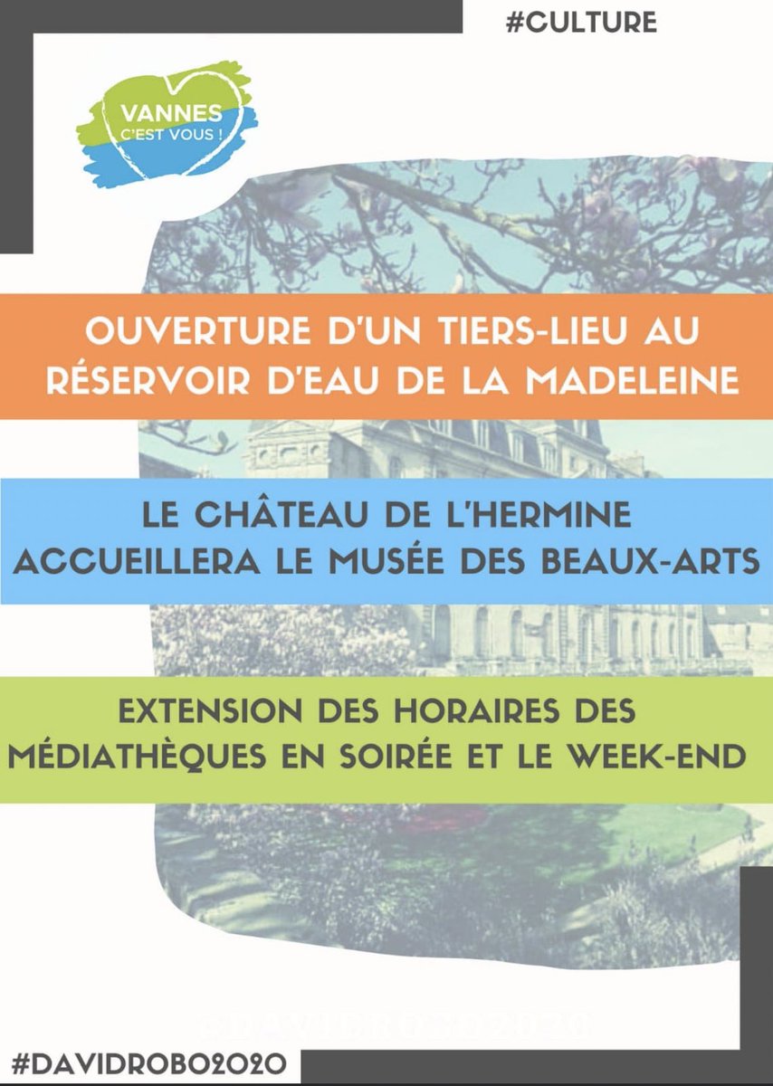 altvannes's tweet image. Parce que Vannes c’est vous ! 🟢🔵
#davidrobo2020 #lesjeunesavecdavidrobo
-&amp;gt; toujours plus de culture 🎤🎭🎨
@DavidRobo56 @cpenhouet @mahe_patrick @BakhtousL @Hortense1 @FLeGuerneve @LOKENTAZ @ThepautG