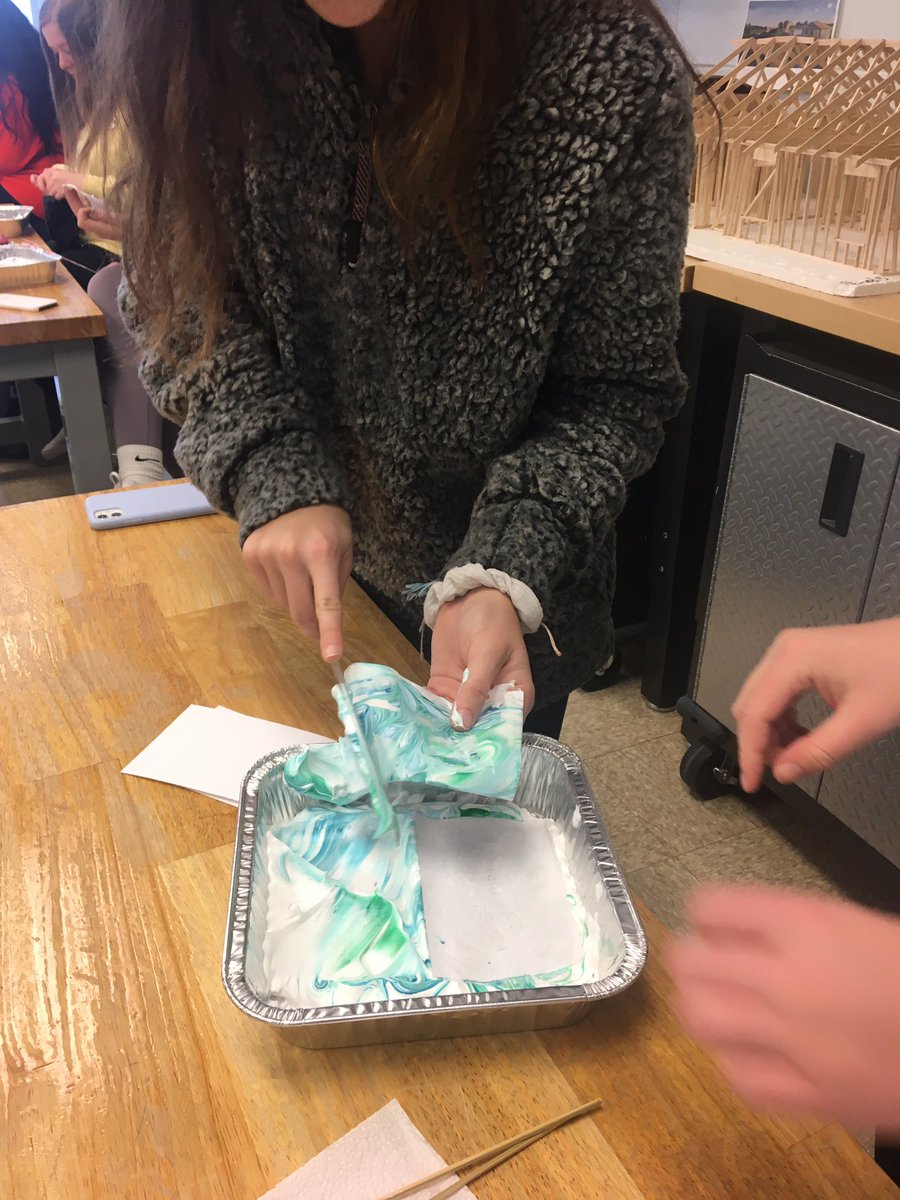 mrs_eschman's tweet photo. Interior design -marbling paper - color -texture technique week.
#werclc #clc_ICW #d155inspire https://t.co/rNWyuTg1B9