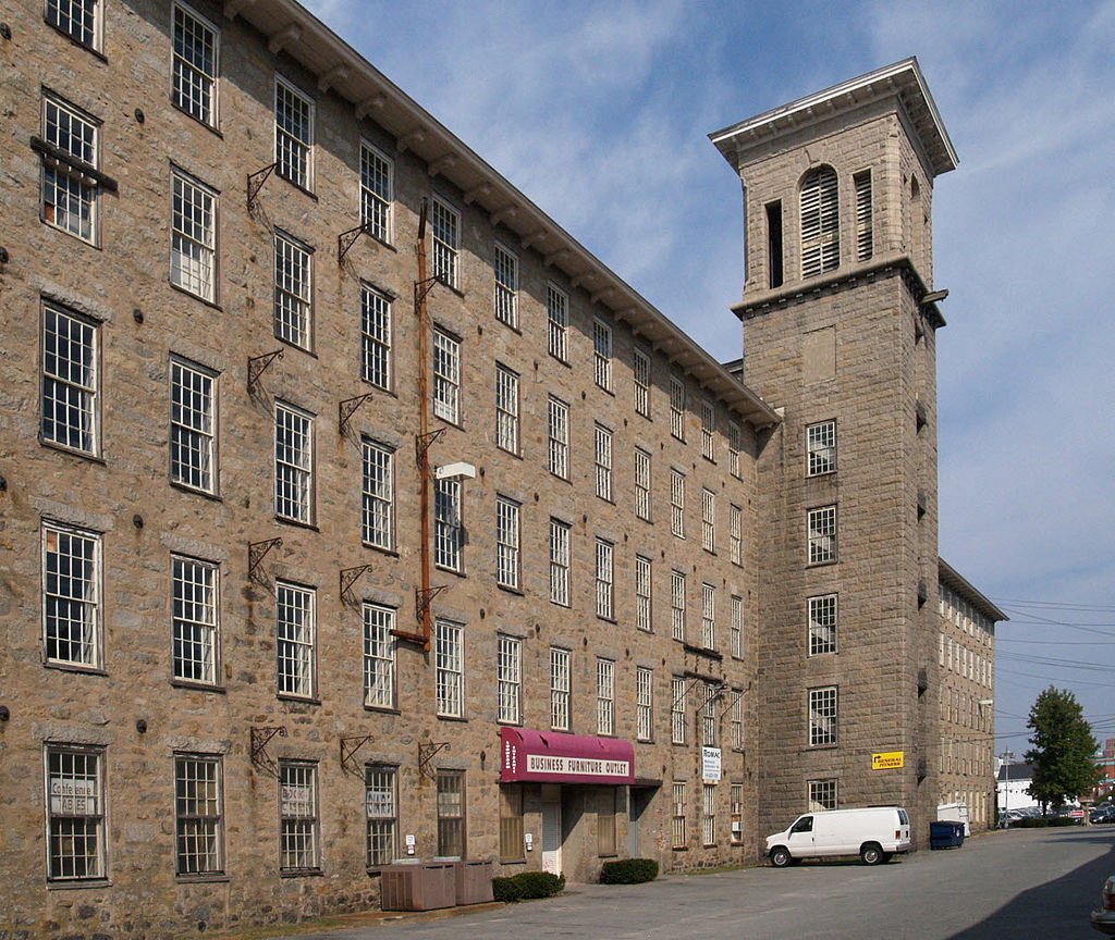 the New England mill typology really is grindingly bleak. these are four different buildings, all in the same town (Fall River)