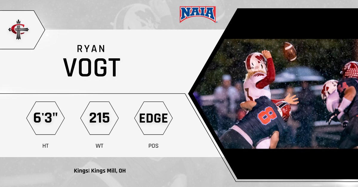 Join us in welcoming <a href="/ryanvogt25/">Ryan Vogt</a> to the <a href="/CUAACardinals/">Concordia Cardinals</a> Football program! #DirtyBirds
