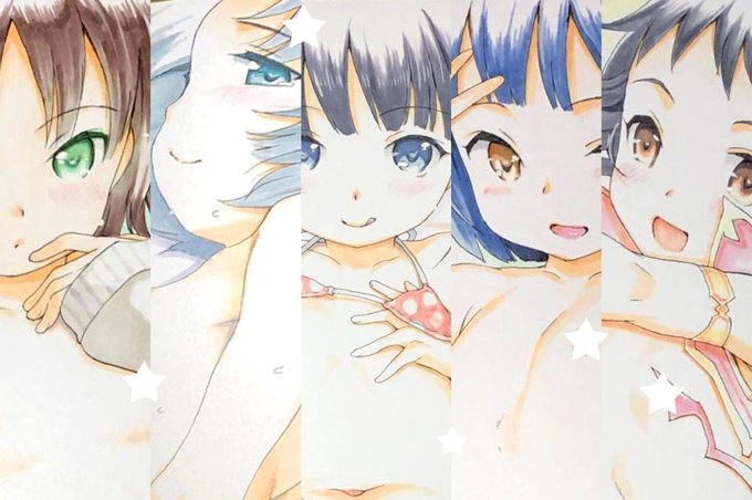 宣伝です。FANZAさんのバレンタインフェア色紙プレゼントなる企画にて色紙5枚描かせていただきました。詳細はFANZA電子書籍トップページのバナーからよろしくです。https://t.co/27Cbhc0wcV 