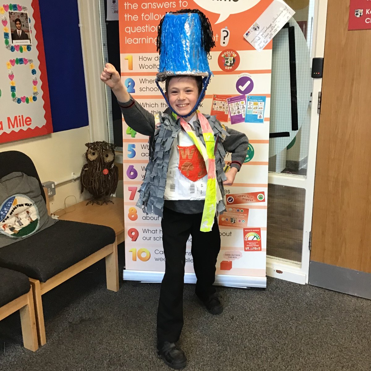 wooltonprimary's tweet image. Sneak peak at the amazing costumes year 4 have created this afternoon. #WPSTrashionshow #WPSCreativity