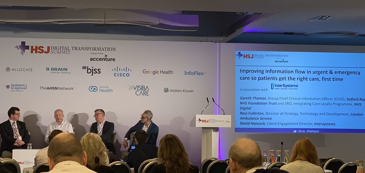 Great panel discussion on improving information flow in U&E care at #HSJdigital @rs_fullerton @DrGarethThomas
