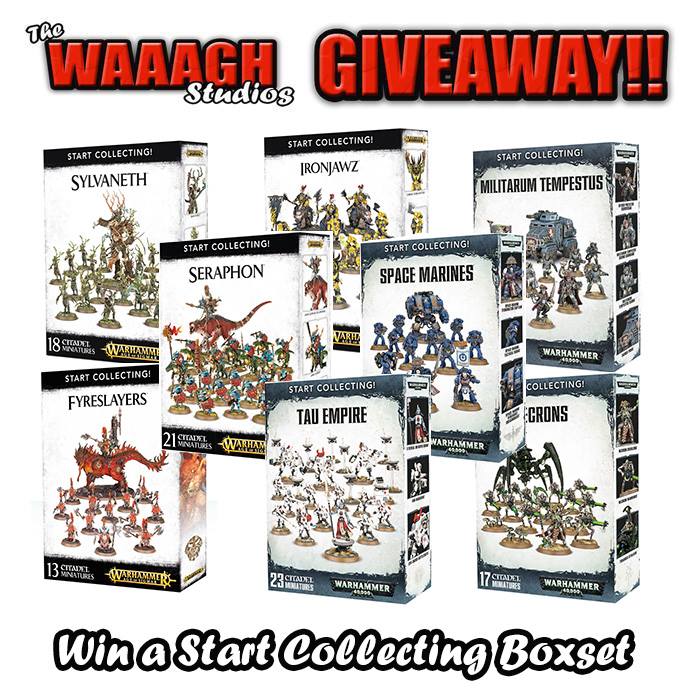 We've just hit 10,000 followers on Instagram so that sounds like a good excuse for a giveaway! The winner will receive a Start Collecting boxset of their choice! To enter: 

☑ FOLLOW us <a href="/TheWAAAGHStudio/">The WAAAGH Studios</a>
☑ LIKE &amp; RT 
☑ COMMENT which boxset you'd like if you win

1/2