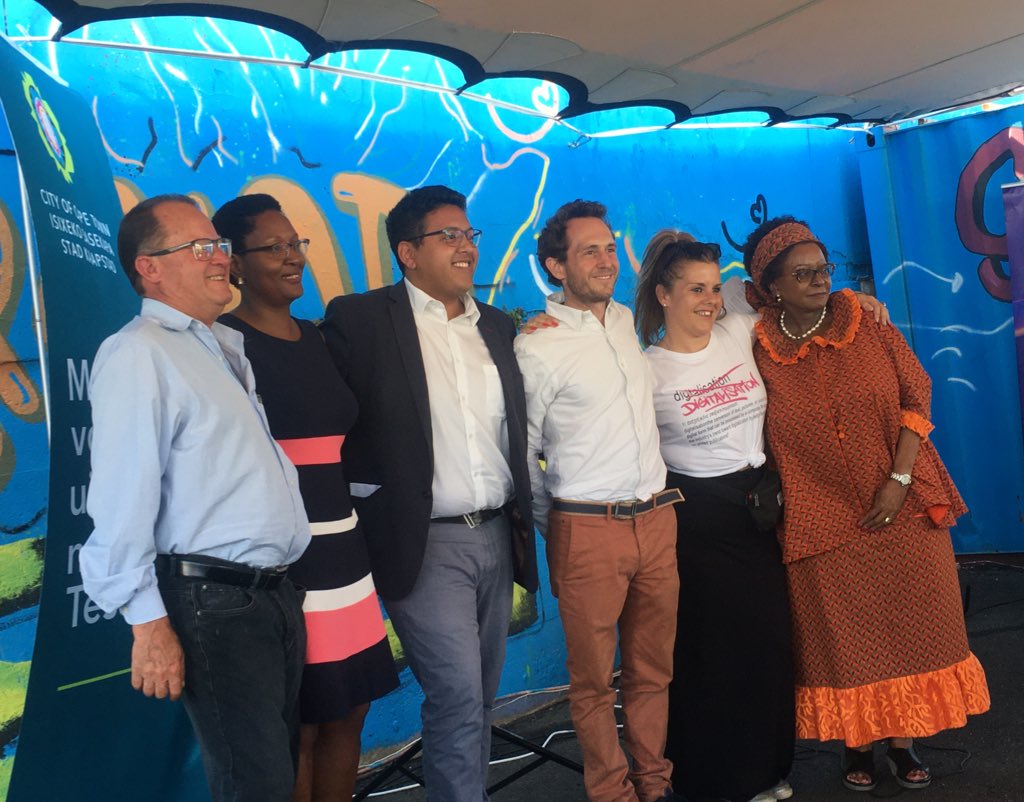 Didier Vanderhasselt (@dvanderhasselt) on Twitter photo International Public Art Festival kicks off in Salt River, Cape Town.
Art is transforming neighbourhoods, engaging the young, giving hope
Turning dumps into playgrounds & gardens
Great work of fellow citizen Alex & team, w/ support of <a href="/UNICEF_SA/">UNICEF South Africa</a>, <a href="/CityofCT/">City of Cape Town</a> & <a href="/SAHRCommission/">SAHRCommission</a> International Public Art Festival kicks off in Salt River, Cape Town.
Art is transforming neighbourhoods, engaging the young, giving hope
Turning dumps into playgrounds & gardens
Great work of fellow citizen Alex & team, w/ support of <a href="/UNICEF_SA/">UNICEF South Africa</a>, <a href="/CityofCT/">City of Cape Town</a> & <a href="/SAHRCommission/">SAHRCommission</a>