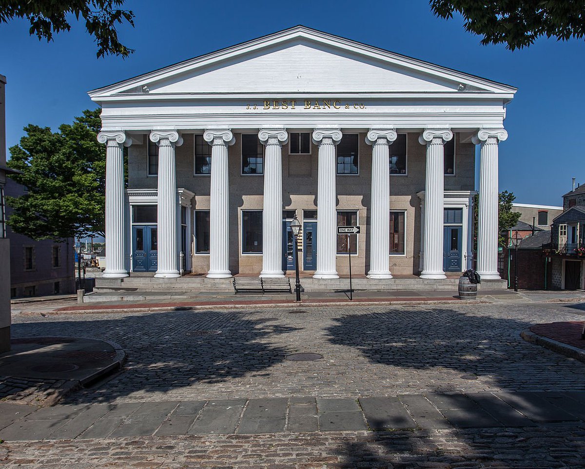 the other great industry that shaped the state was whaling: above all in the whaling boomtown of New Bedford, which grew fat on the proceeds of whaling in the 1840s. this is where Ishmael meets Queequeg in Moby Dick: this church is where he hears Father Mapple's sermon.