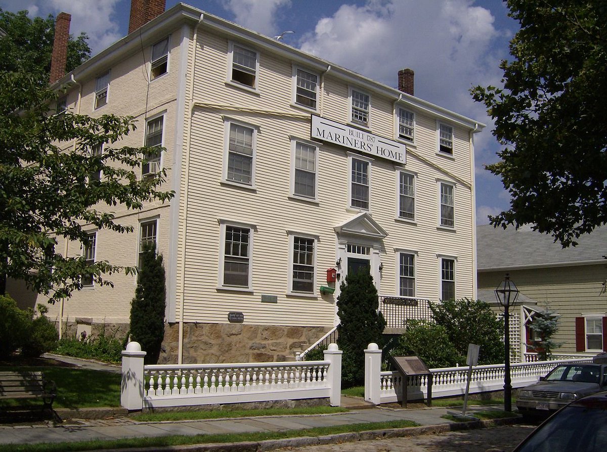 the other great industry that shaped the state was whaling: above all in the whaling boomtown of New Bedford, which grew fat on the proceeds of whaling in the 1840s. this is where Ishmael meets Queequeg in Moby Dick: this church is where he hears Father Mapple's sermon.