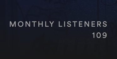 So I've been live on Spotify for around 11 days and I have my first 100 monthly listeners! I'm so stoked! THANK YOU #synthfam IF YOU'RE READING THIS X