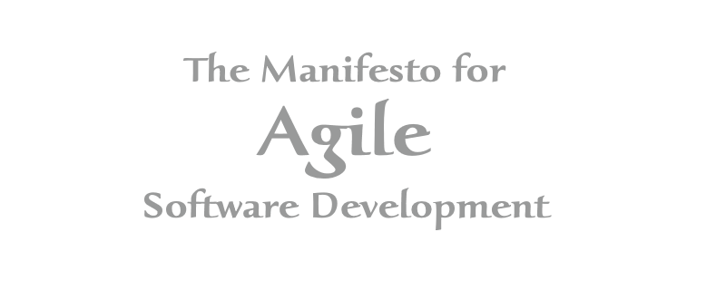 SpringwaterSoft's tweet image. We endorse The Manifesto for #Agile Software Development.

We have come to value:
INDIVIDUALS &amp;amp; INTERACTIONS over processes &amp;amp; tools.
WORKING SOFTWARE over comprehensive documentation.
CUSTOMER COLLABORATION over contract negotiation.
RESPONDING TO CHANGE over following a plan.