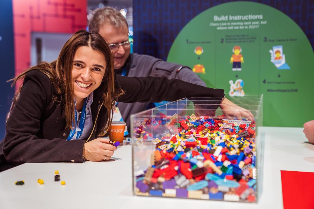 CiscoLiveEMEA's tweet photo. We're wishing we could be back in Barcelona building LEGO figures! RT if you guessed Amsterdam as our next stop for Cisco Live Europe. #CLEUR https://t.co/JKPAkolOwh https://t.co/2T3y0HT9WD