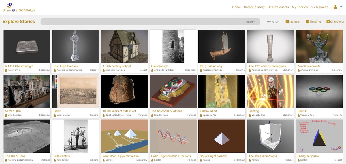 Explore #Share3D stories made of @Europeanaeu & @Sketchfab content: storymaker.share3d.eu/explore Make your own and let us know what you think here: docs.google.com/forms/d/e/1FAI… #3D #heritage #culture #history #museums #dh #storytelling #EUproject #EUfunded