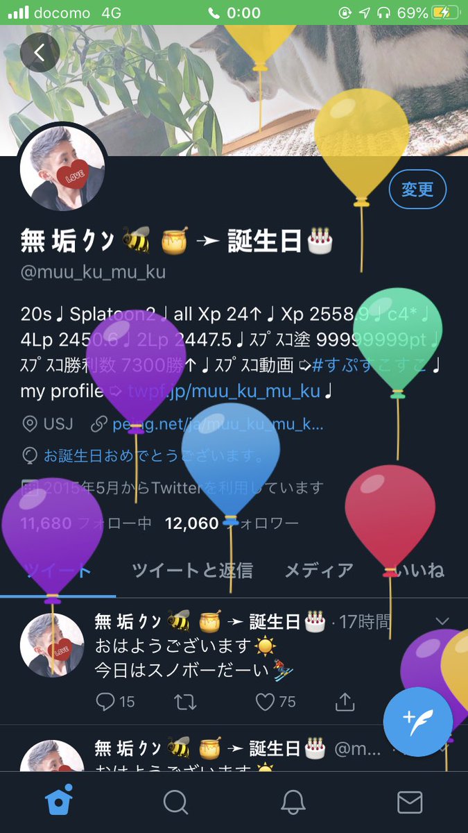 誕生日ツイート