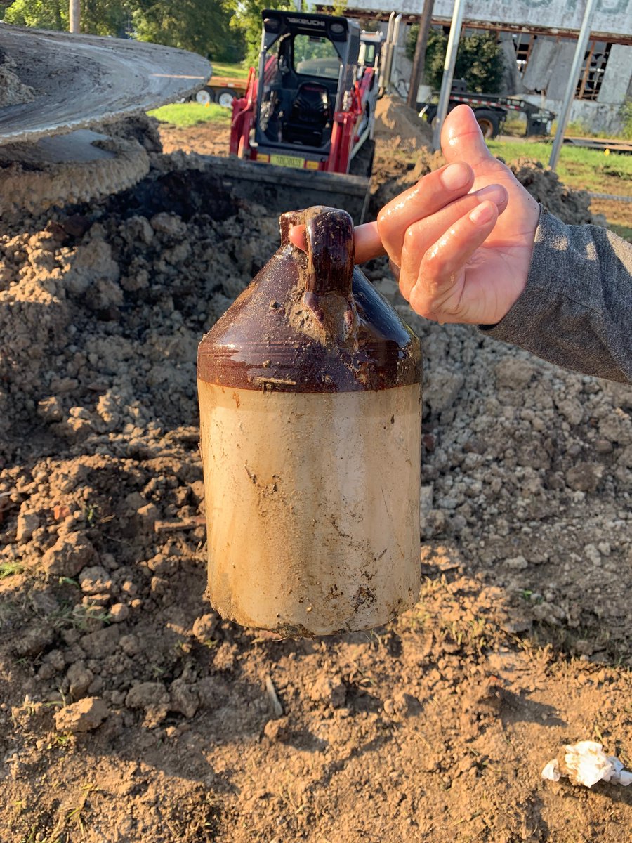 Pretty cool treasure discovered while drilling on a new site build in Arkansas. The on-site archaeologist liked it so much, he kept it. #btgrp #wirelessconstruction