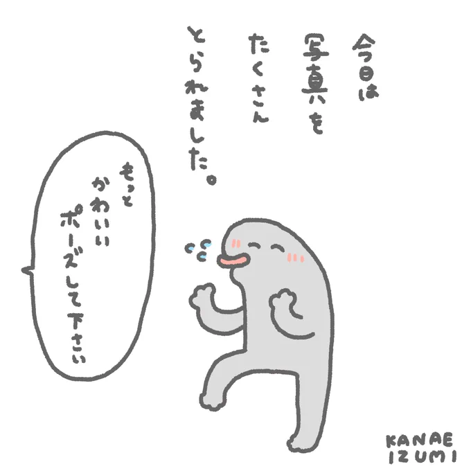 たくさんポーズしました。 #伊豆見の日記 