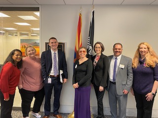 TDHblog's tweet photo. Thank you @SenatorSinema and LC Joe Russell for talking with us yesterday about increasing the number of headache specialists through the Opioid Workforce Act. #HOH2020 https://t.co/kZ8KrFgyxn