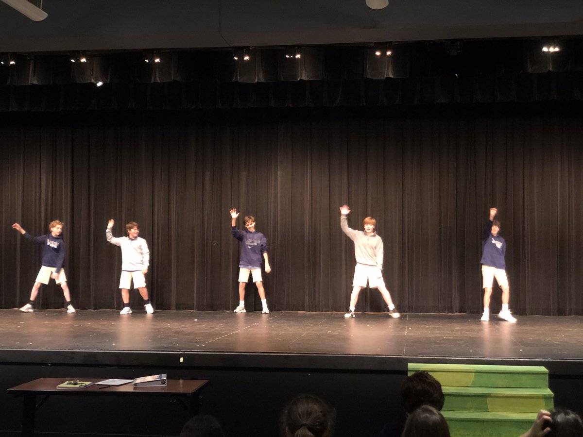 mrbertha's tweet photo. ⁦@SFESHouston⁩ 7th grade boys showing their stuff in the dance off! https://t.co/QBgOPCTcqL