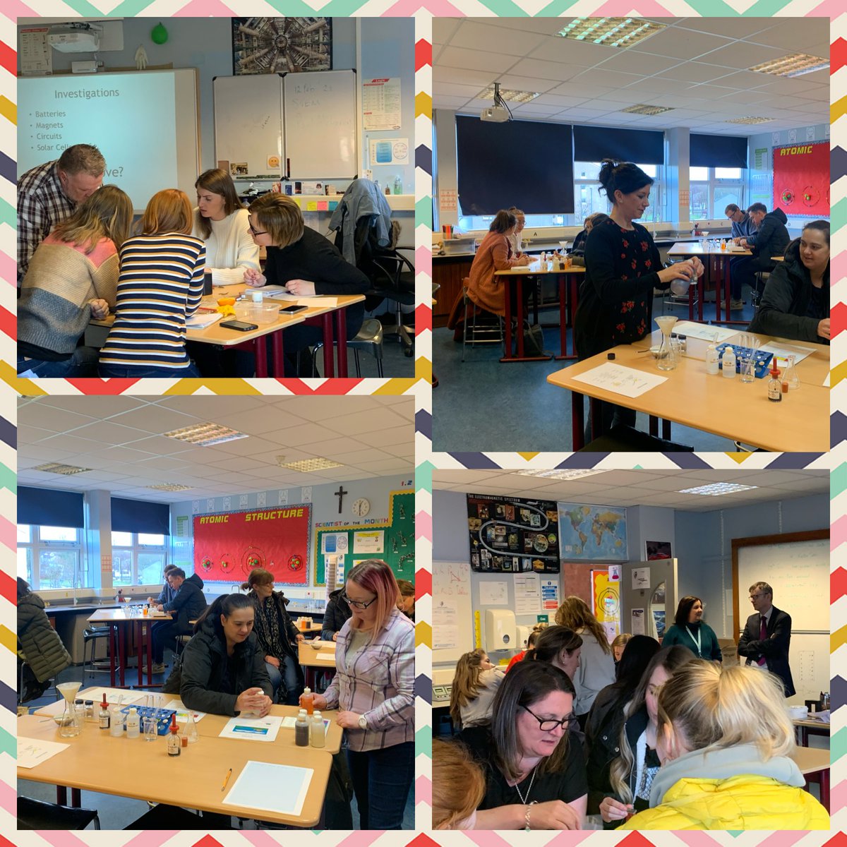 RossElaineross's tweet photo. Great #ProfessionalLearning at our #STEMLAUNCH with input from @RoboticalLtd, @BarefootComp and the #Science, #DesignAndTechnology and #ComputingScience departments from @johnpaulacademy. Thanks to all for delivering the sessions to our nursery and primary staff. #SharedLearning https://t.co/wGpJ3cKmYb