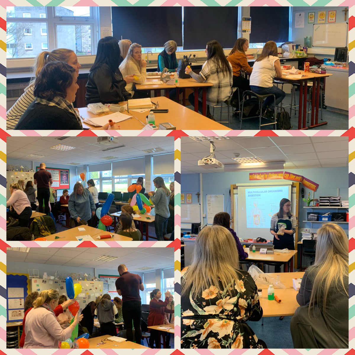 RossElaineross's tweet photo. Great #ProfessionalLearning at our #STEMLAUNCH with input from @RoboticalLtd, @BarefootComp and the #Science, #DesignAndTechnology and #ComputingScience departments from @johnpaulacademy. Thanks to all for delivering the sessions to our nursery and primary staff. #SharedLearning https://t.co/wGpJ3cKmYb