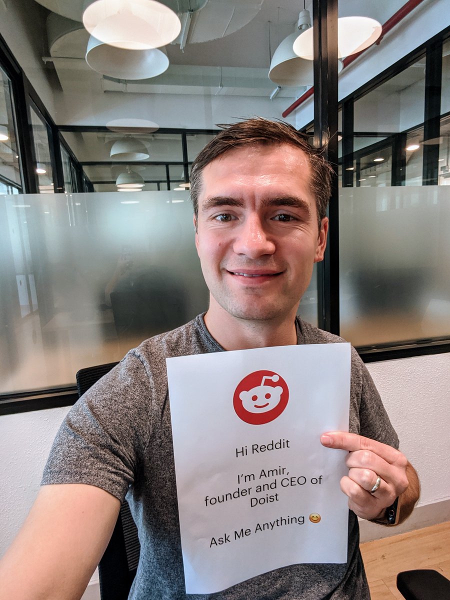 I’m doing a /r/todoist AMA today at 7pm (GMT) — 4 hours from now. Tune in & #AskMeAnything! #RedditAMA