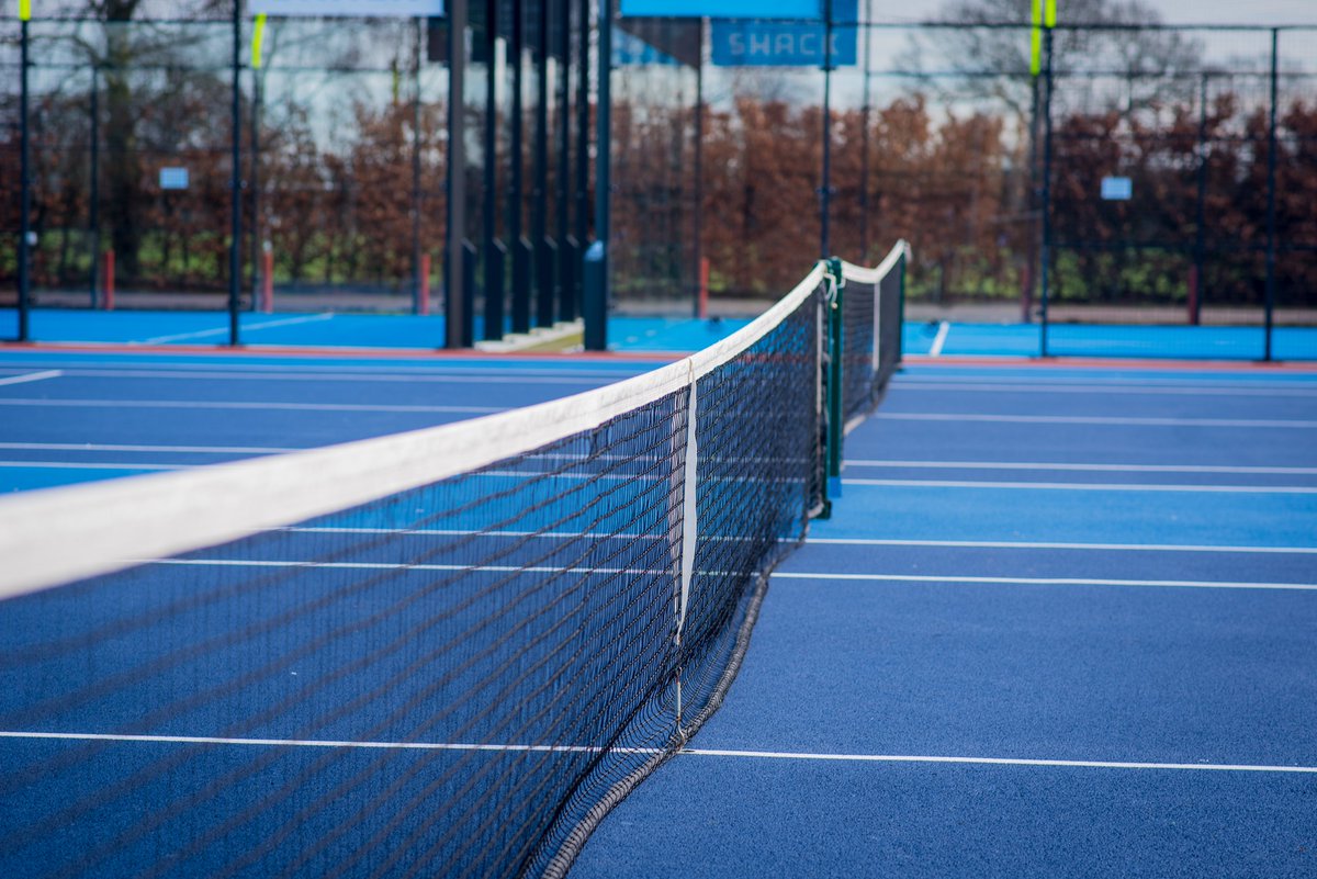 New tennis courts ...