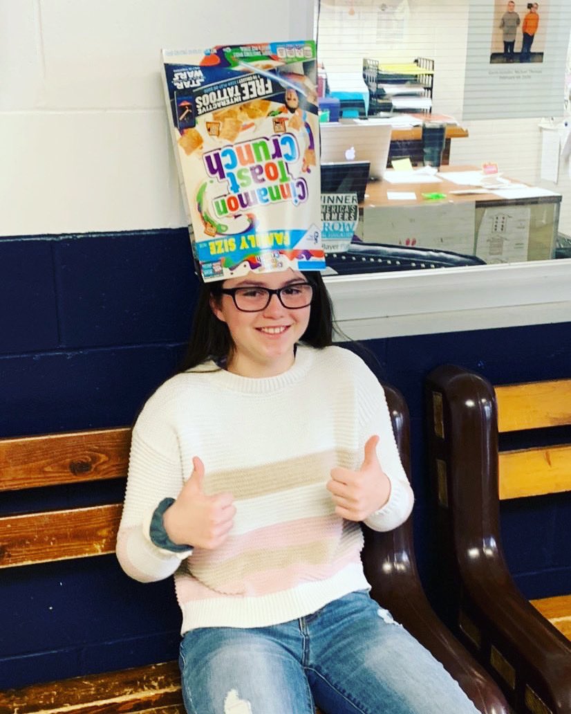 MissVanWinkle2's tweet photo. LPJ is getting super excited for our cereal box project! 
•7th graders - be sure to bring in cereal boxes this week! 
#wpmschat https://t.co/v0JMOvUS5b