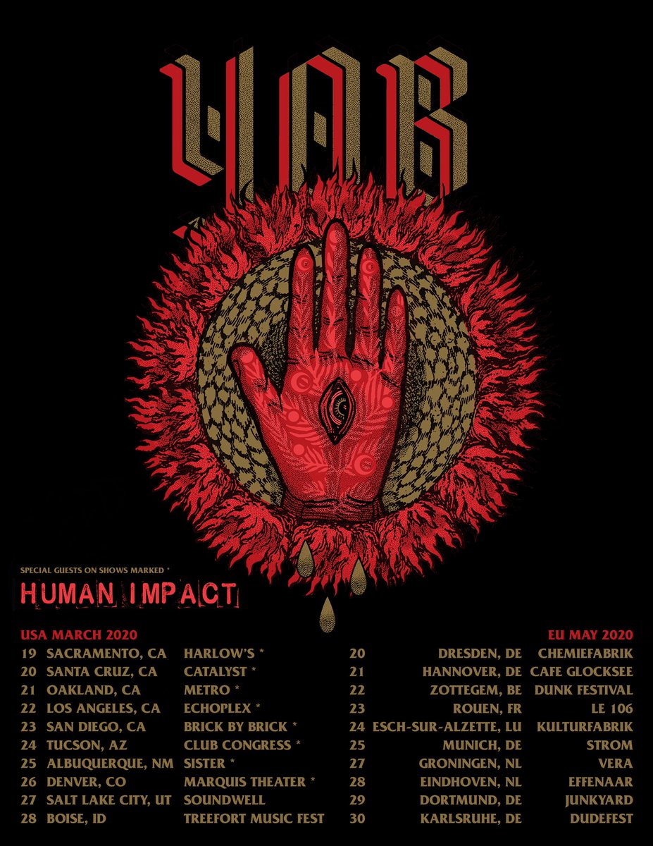 It’s <a href="/HumanImpactband/">Human Impact</a> day at Ipecac! Song premieres (“Consequences”), tour announcements (with <a href="/quantumyob/">YOB</a>) and magazine covers (<a href="/NoiseMag/">New Noise</a>) smarturl.it/HumanImpact
