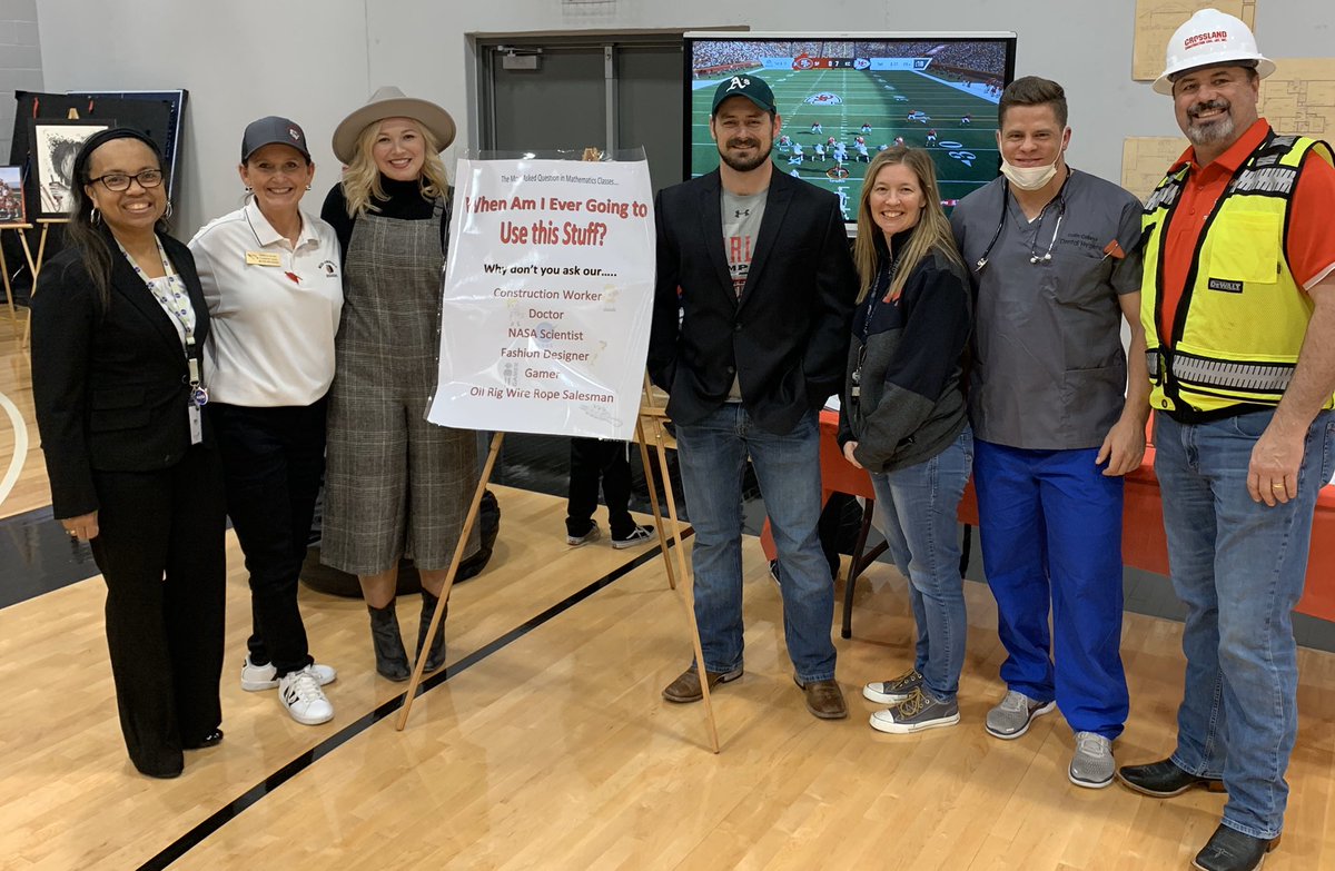 As math teachers we are always asked “when are we gonna use this?” At academic expo our math Dept dressed up to show the answer! #differencemaker