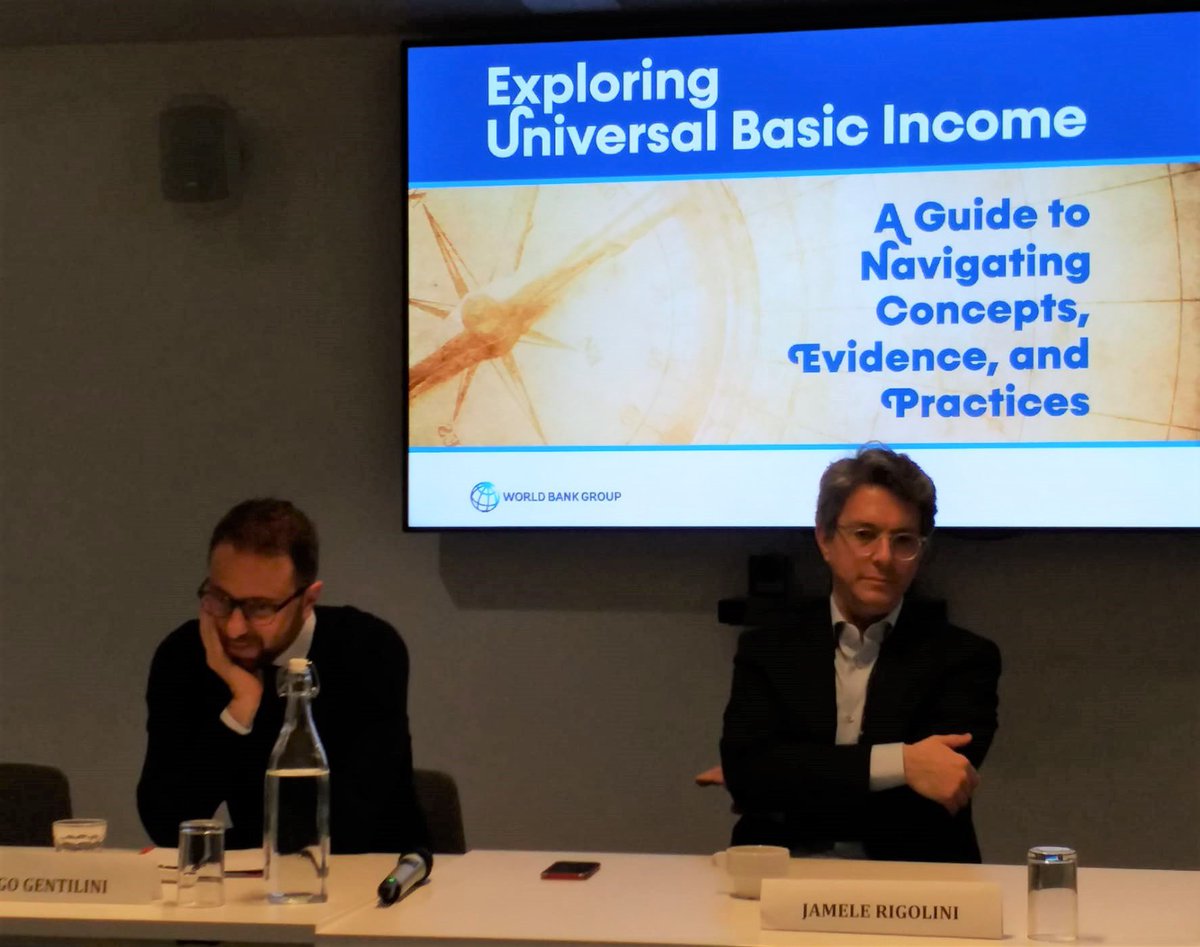 Great discussion today at the UN House with Barbara @MonteiroPesce on #UBI #BasicIncome with @Ugentilini and @JameleRigolini. The start of a fascinating debate! To be continued.