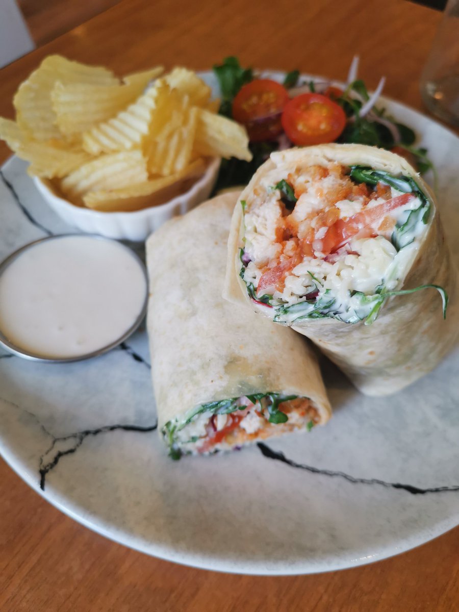 things_cafe's tweet image. Our Buffalo Chick Wrap special.