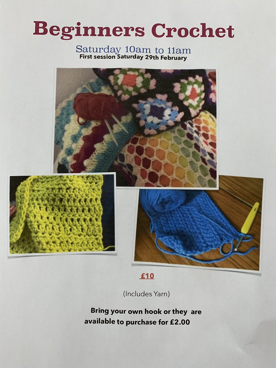 CraftTCake1's tweet photo. Learn a skill with Kim at Craft T Cake #crochet #crafttcake https://t.co/CgdI0hnLs7