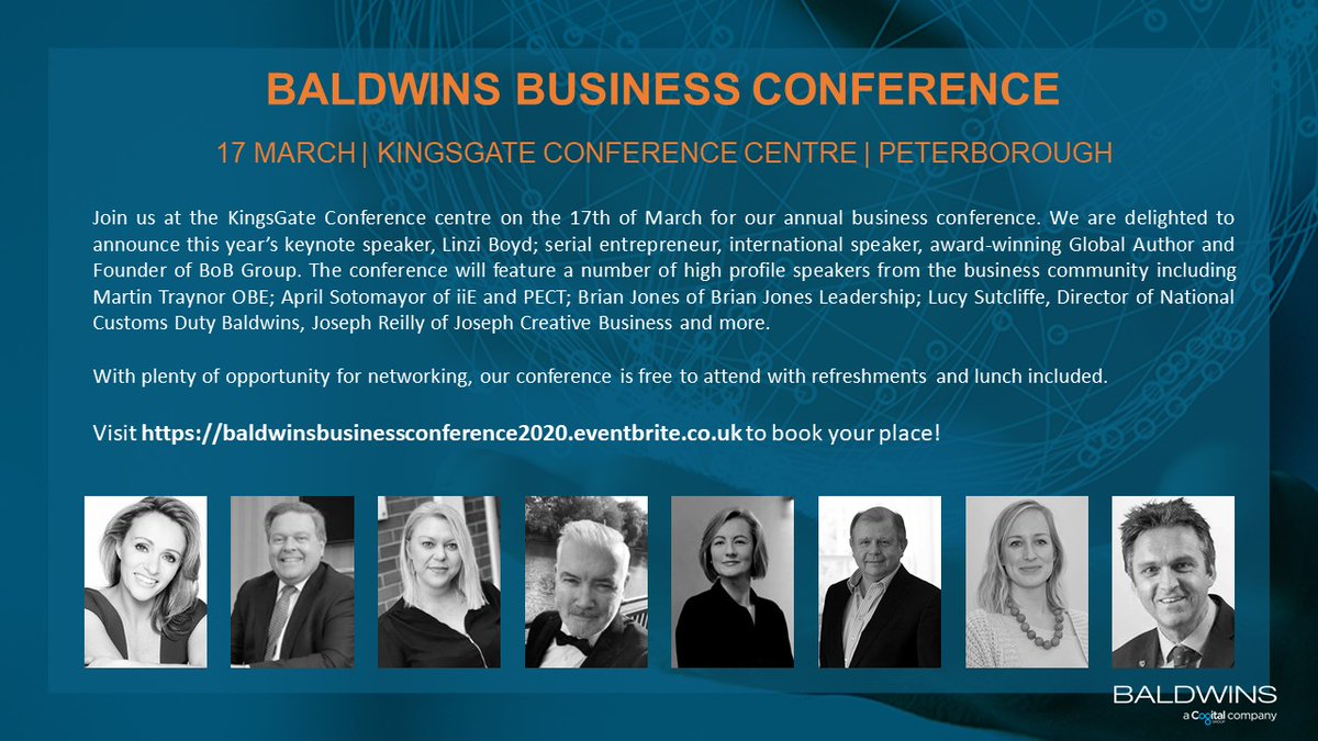 AzetsUK's tweet photo. Join us on 17th March for our annual #businessconference at @KingsGateConf, Peterborough. We are delighted to announce serial entrepreneur and founder of #BoBGroup, @Linzi_Boyd as our keynote speaker. Book your place: https://t.co/Dz3dDnPi4T #Peterborough https://t.co/gGDndRpBPK